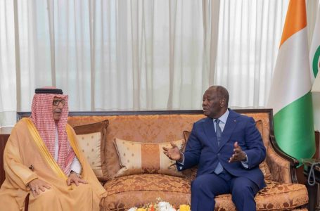 Le président ivoirien a eu un entretien avec un Emissaire du Roi d’Arabie Saoudite