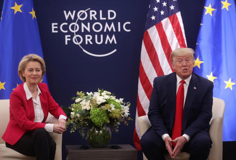Droits de douane: L&rsquo;UE évoque une « nouvelle impulsion » après l&rsquo;appel entre Trump et Von der Leyen