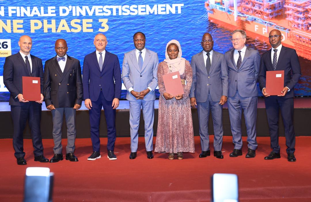 Côte d’Ivoire : lancement de la phase 3 du gisement Baleine avec une décision finale d’investissement de 4 milliards USD signée par ENI–PETROCI–VITOL