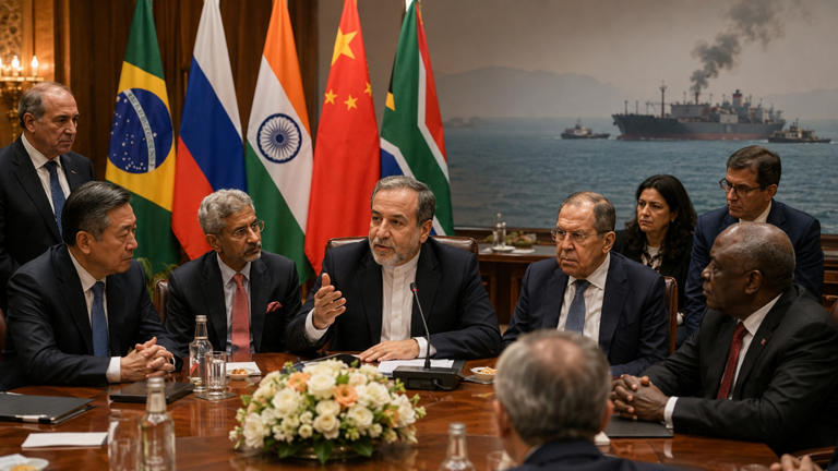 L&rsquo;Iran exhorte les BRICS à condamner la guerre alors qu&rsquo;un navire battant pavillon indien coule