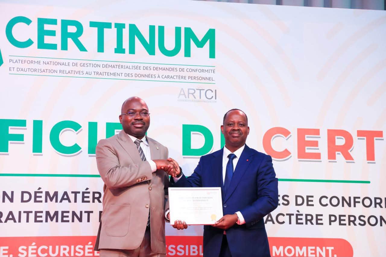 Côte d&rsquo;Ivoire : l&rsquo;ARTCI lance « Certinum », une nouvelle plateforme numérique pour renforcer la protection des données personnelles