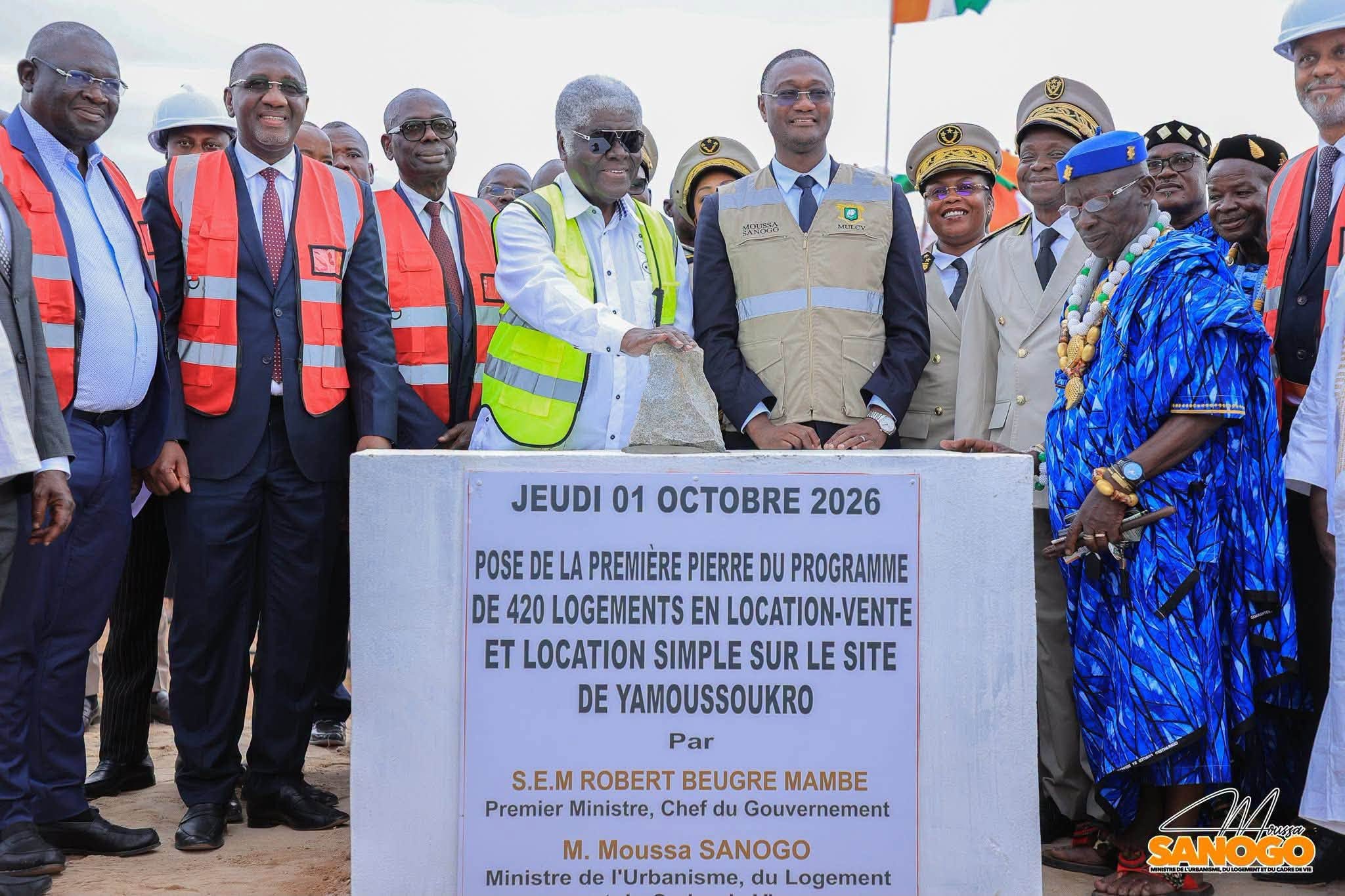 Yamoussoukro : lancement des travaux de 420 logements sociaux et économiques à Morofé