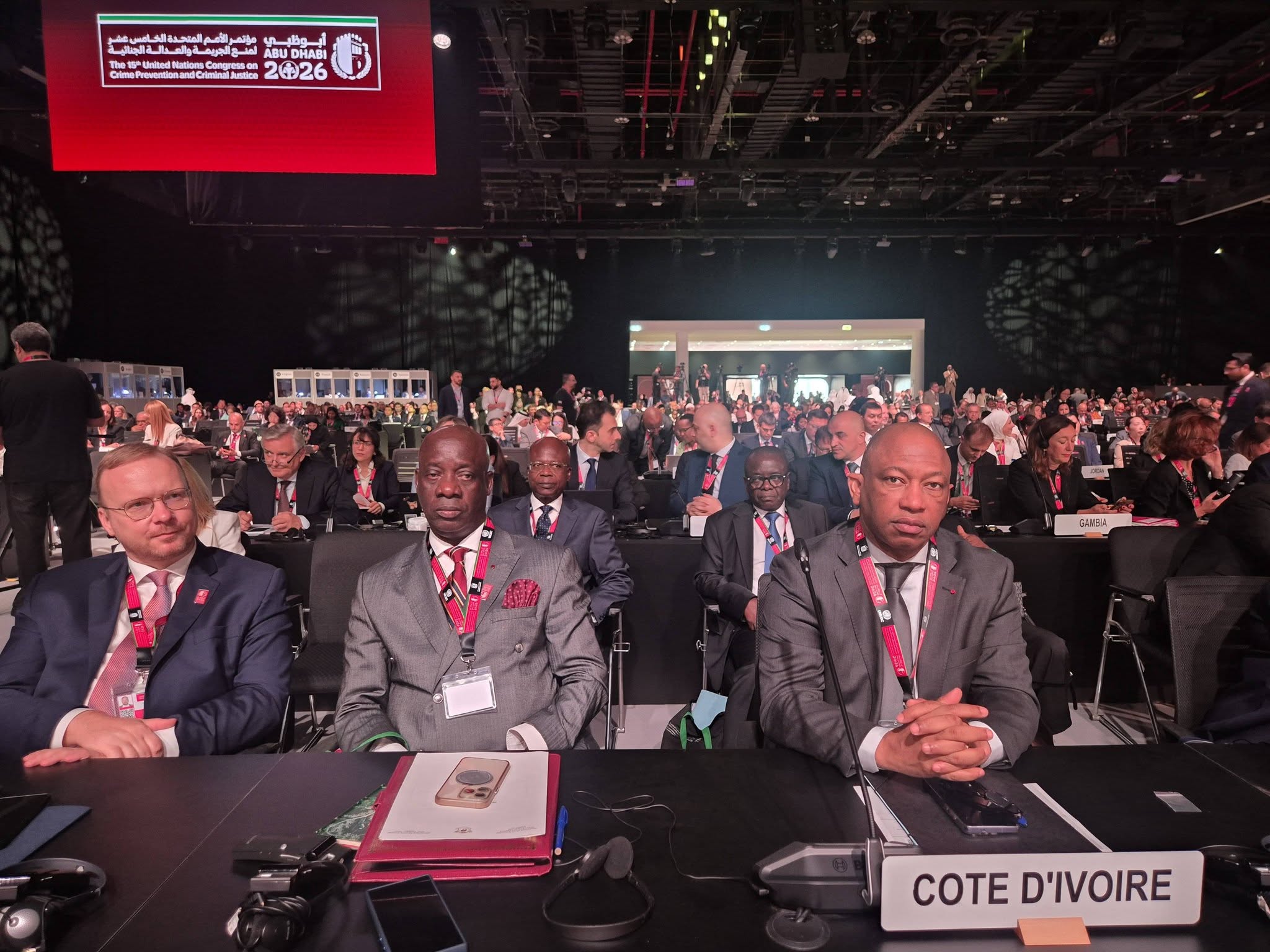 Justice pénale : la Côte d’Ivoire porte sa voix au 15ᵉ Congrès des Nations Unies à Abu Dhabi
