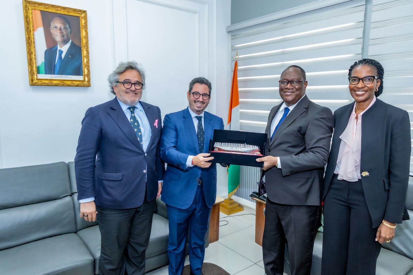 Côte d’Ivoire : les perspectives du partenariat avec le groupe MSC au centre d’un échange avec Diego Aponte